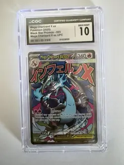 Pokemon Mega Charizard X EX 023 Me: Mega Evolution Promo Holo CGC 10 - Image 1