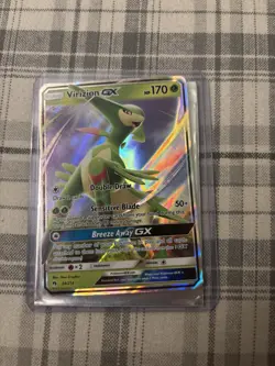 Pokemon TCG Virizion GX 34/214 Lost Thunder Holo Full Art Ultra Rare - Image 1