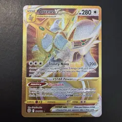 Pokemon TCG - Arceus VSTAR 184/172 Brilliant Stars - Gold Secret Rare Holo - NM - Image 3