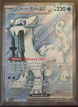 Pokemon TCG Chien-Pao 236/193 ex UR Paldea Evolved NM - Image 1