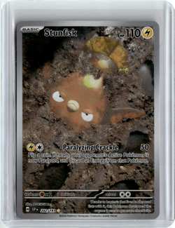 Stunfisk Illustration Rare SV08: Surging Sparks 202/191 Pokemon - Image 1