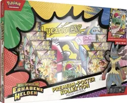 Pokemon Erhabene Helden Premium Poster Kollektion Mega Lucario - Image 1
