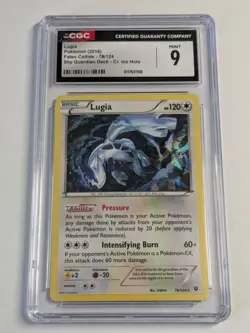 2016 Pokemon Fates Collide Sky Guardian Deck Cracked Ice Holo #78 Lugia CGC 9 - Image 1