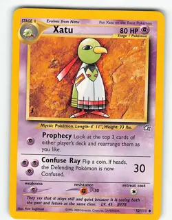 XATU 52/111 UNCOMMON NEO GENESIS POKEMON UNLIMITED LP - Image 2