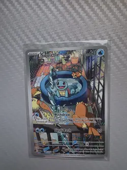 Pokemon Squirtle Illustration Rare Full Art Holo Sv07: Stellar Crown 148/142 - Image 1