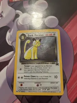 Pokemon TCG Dark Persian Black Star Promo 17 WoTC Holo HP Condition - Image 1