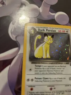 Pokemon TCG Dark Persian Black Star Promo 17 WoTC Holo HP Condition - Image 4