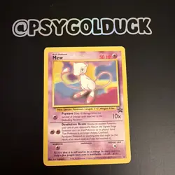 Mew #8 Black Star Promo WOTC Vintage Pokemon A40 - Image 1