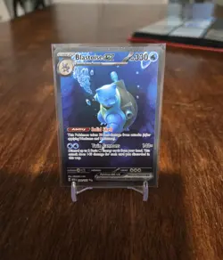 BLASTOISE EX 200/165 ILLUSTRATION RARE SCARLET & VIOLET 151 POKEMON TCG - Image 1