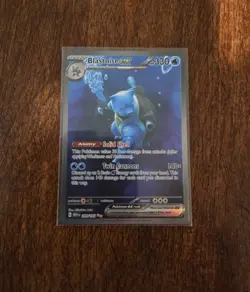 BLASTOISE EX 200/165 ILLUSTRATION RARE SCARLET & VIOLET 151 POKEMON TCG - Image 3