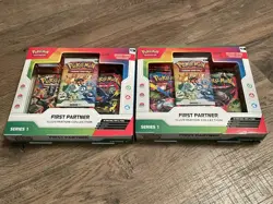Pokemon TCG First Partner Illustration Collection Series 1 New Sealed lot of 2 - Image 1