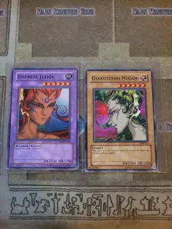 YUGIOH GYAKUTENNO MEGAMI SDK + EMPRESS JUDGE MRD COMMON UNLIMITED ED NM - Image 1