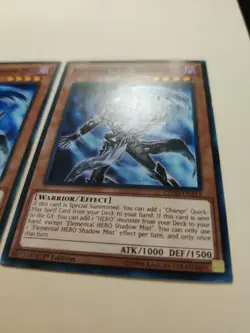 2x Elemental HERO Shadow Mist LEHD-ENA15 Common 1st Ed LP - Image 3