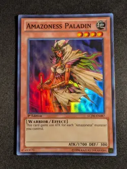 Yugioh - Amazonia Paladin LCJW-EN087 1st Edition Super Rare NM - Image 1