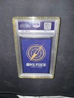 PSA 10 2025 One Piece OP11 Monkey D Luffy 3rd Anniversary Gold #119 EN - Image 2