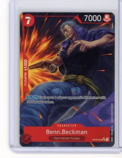 BENN BECKMAN - One Piece OP09-009 - AA Alt Art Super Rare SR Emperors New World - Image 1