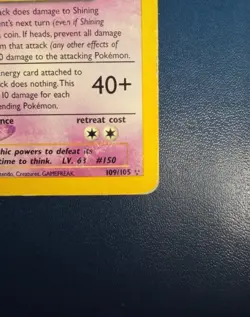 Pokemon Card-Shining Mewtwo-Neo Destiny-Holo-109/105-ENG-PL-UltraRare - Image 5