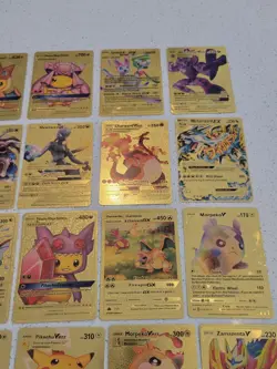 Lot of 55 Gold Foil Pokemon Card Fan Art Cards (All Cards Pictured) Mint Cond - Image 5