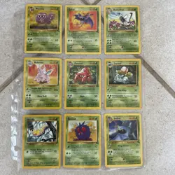 Old Pokemon Cards VINTAGE Collection Lot Of 9 Cards - Image 1