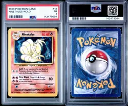 1999 Pokemon TCG Ninetales Holo Rare Card Base Set 12/102 PSA 1 - Image 3