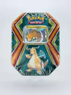 Pokemon Dragonite Promo Tin SEALED Trading Card Game Collector Tin TCG 10 Packs - Image 1