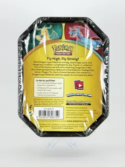 Pokemon Dragonite Promo Tin SEALED Trading Card Game Collector Tin TCG 10 Packs - Image 2