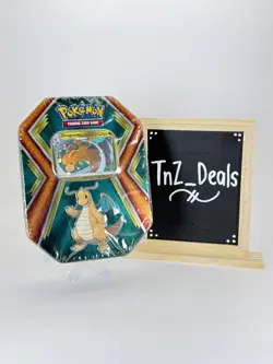 Pokemon Dragonite Promo Tin SEALED Trading Card Game Collector Tin TCG 10 Packs - Image 3