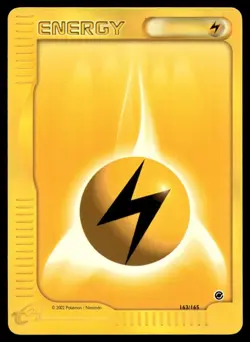 Lightning Energy 163/165 Pokemon Card Expedition Near Mint H56 - Image 1