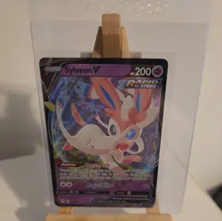 Pokemon TCG Sylveon v Evolving Skies Holo Ultra Rare Card 074/203 NM - Image 5