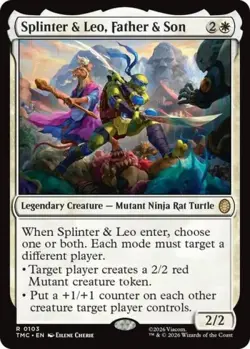 ~ Splinter & Leo, Father & Son ~ NM ~ ~ MTG ~ - Image 1