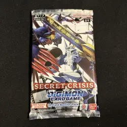 Digimon Card Game - BANDAI - Secret Crisis - BT17 Sleeved Booster Pack - RARE! - Image 1
