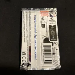 Digimon Card Game - BANDAI - Secret Crisis - BT17 Sleeved Booster Pack - RARE! - Image 2