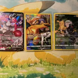 Pokemon TCG Holo V Card Lot Enamorus V Charizard Pikachu - Image 1