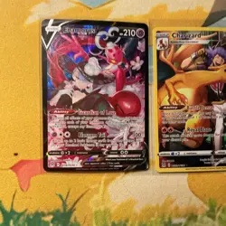 Pokemon TCG Holo V Card Lot Enamorus V Charizard Pikachu - Image 2