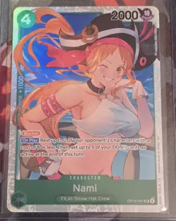 ONE PIECE Card Nami OP14-031 SR OP14 NM/M Pack Fresh - Image 1