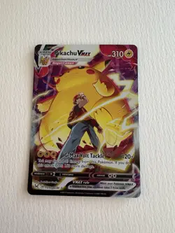 Pokemon Pikachu VMAX SWSH062 Sword & Shield Promo Holo VMAX Card - Image 1