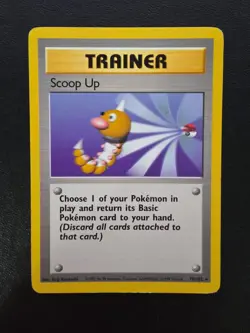 Pokemon TCG Scoop Up Trainer Base Set, Unlimited Rare Card 78/102 LP - Image 1