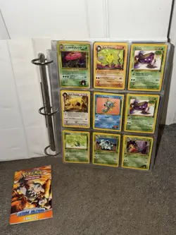 Vintage Pokemon Cards Binder Collection Lot of 179 Cards - Image 1