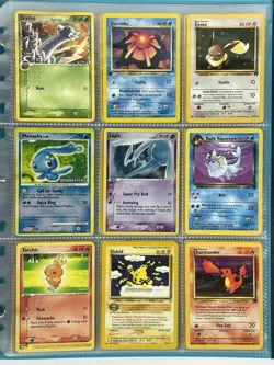 Pokemon Card Collection VTG Binder Holo Rare 1st E-Reader WoTC Lugia Vaporeon - Image 1