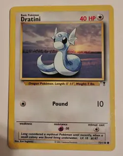 Rare Dratini 72/110 Pokemon Card Legendary Collection 2002 LP WOTC - Image 1