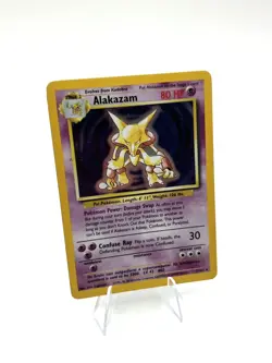 Pokemon TCG Alakazam Holo Rare Card 1/102 Base Set 1999 Unlimited - Image 4