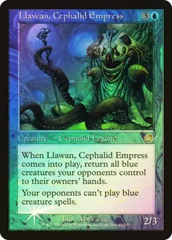 Torment MTG FOIL Llawan, Cephalid Empress Magic - Image 1