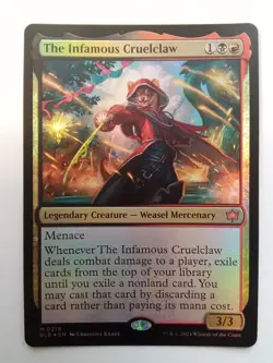 FOIL The Infamous Cruelclaw 219 Bloomburrow MTG - Image 1