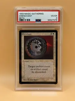 Disenchant – 1993 MTG Beta – PSA 4 – Magic the Gathering - Graded - Image 1
