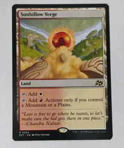 Magic: The Gathering Sunbillow Verge Rare Land Regular DFT 0264 English - Image 1