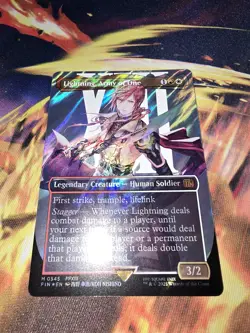 Lightning, Army of One (0545) (Borderless) (Surge Foil) Final Fantasy Foil MTG - Image 3