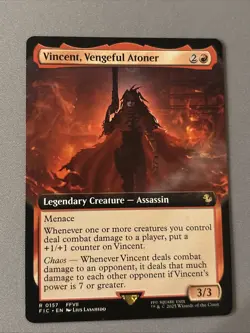 Vincent, Vengeful Atoner Extended Art R Regular #157 | Final Fantasy FIC | MTG - Image 1