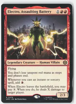 Electro, Assaulting Battery Normal R Marvel's Spider-Man 76 NM - Image 1