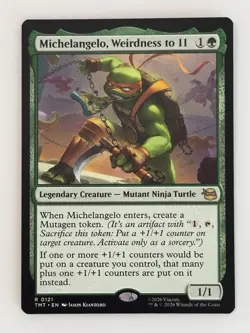 Michelangelo, Weirdness to 11 R 0121 (Normal) Magic The Gathering TMNT - Image 1