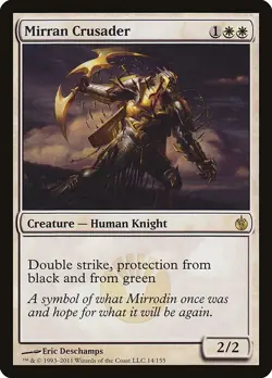 Mirran Crusader 1x MtG Mirrodin Besieged SP/NM - Image 1